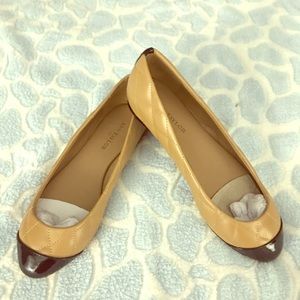 ANN TAYLOR Darcie quilted cap toe flats